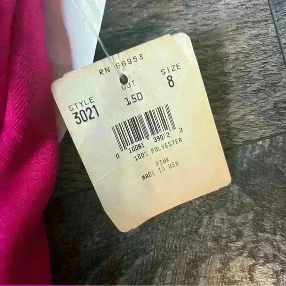 Vintage 70/80s Leslie Fay Haberdashery Hot Pink Polyester Pants NWT - Picture 4 of 8